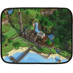 Green Village Miniature Technology Two Sides Fleece Blanket (mini) by Bakwanart