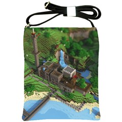 Green Village Miniature Technology Shoulder Sling Bag by Bakwanart