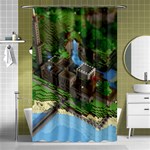 Green Village Miniature Technology Shower Curtain 48  x 72  (Small)  Curtain(48  X 72 ) - 42.18 x64.8  Curtain(48  X 72 )