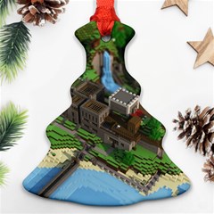 Green Village Miniature Technology Christmas Tree Ornament (two Sides) by Bakwanart