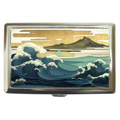 Sea Asia, Waves Japanese Art The Great Wave Off Kanagawa Cigarette Money Case by Bakwanart