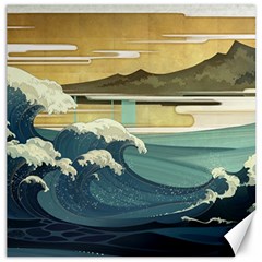 Sea Asia, Waves Japanese Art The Great Wave Off Kanagawa Canvas 12  X 12  by Bakwanart