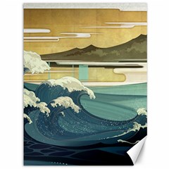 Sea Asia, Waves Japanese Art The Great Wave Off Kanagawa Canvas 36  X 48  by Bakwanart