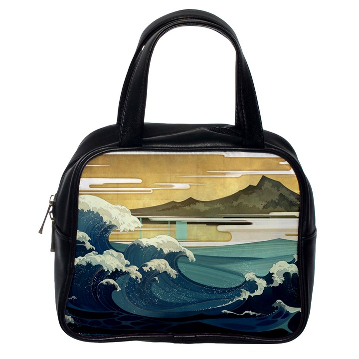 Sea Asia, Waves Japanese Art The Great Wave Off Kanagawa Classic Handbag (One Side)