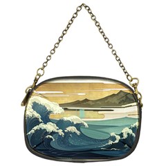 Sea Asia, Waves Japanese Art The Great Wave Off Kanagawa Chain Purse (one Side) by Bakwanart