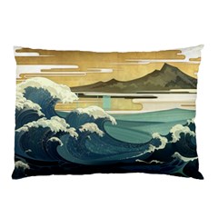 Sea Asia, Waves Japanese Art The Great Wave Off Kanagawa Pillow Case by Bakwanart