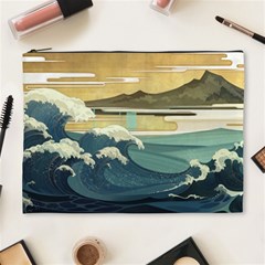 Sea Asia, Waves Japanese Art The Great Wave Off Kanagawa Cosmetic Bag (xl) by Bakwanart