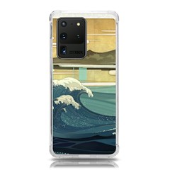 Sea Asia, Waves Japanese Art The Great Wave Off Kanagawa Samsung Galaxy S20 Ultra 6 9 Inch Tpu Uv Case by Bakwanart