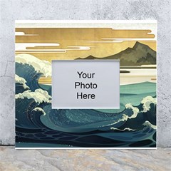 Sea Asia, Waves Japanese Art The Great Wave Off Kanagawa White Wall Photo Frame 5  X 7  by Bakwanart