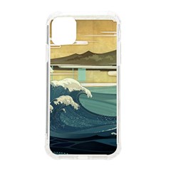 Sea Asia, Waves Japanese Art The Great Wave Off Kanagawa Iphone 11 Tpu Uv Print Case by Bakwanart