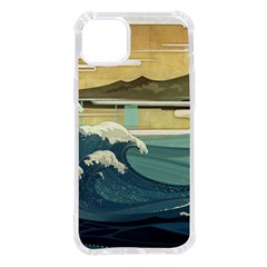 Sea Asia, Waves Japanese Art The Great Wave Off Kanagawa Iphone 14 Plus Tpu Uv Print Case by Bakwanart