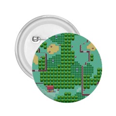 Green Retro Games Pattern 2 25  Buttons by Bakwanart