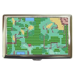 Green Retro Games Pattern Cigarette Money Case by Bakwanart