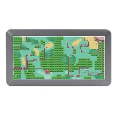 Green Retro Games Pattern Memory Card Reader (mini) by Bakwanart