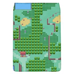 Green Retro Games Pattern Removable Flap Cover (l) by Bakwanart