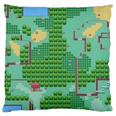 Green Retro Games Pattern Standard Premium Plush Fleece Cushion Case (one Side) by Bakwanart