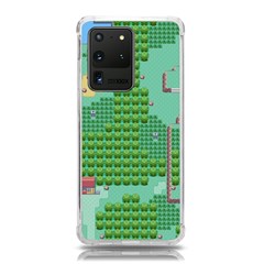 Green Retro Games Pattern Samsung Galaxy S20 Ultra 6 9 Inch Tpu Uv Case by Bakwanart