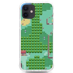 Green Retro Games Pattern Iphone 12/12 Pro Tpu Uv Print Case by Bakwanart