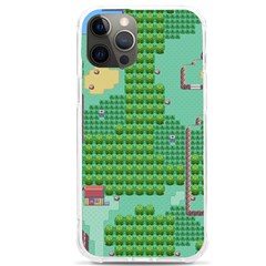 Green Retro Games Pattern Iphone 12 Pro Max Tpu Uv Print Case by Bakwanart