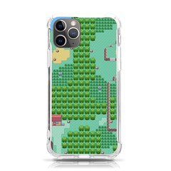 Green Retro Games Pattern Iphone 11 Pro 5 8 Inch Tpu Uv Print Case by Bakwanart