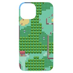 Green Retro Games Pattern Iphone 14 Black Uv Print Case by Bakwanart