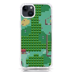 Green Retro Games Pattern Iphone 14 Plus Tpu Uv Print Case