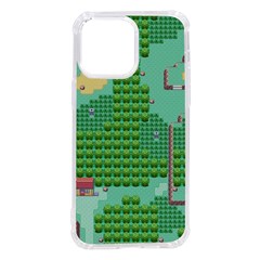 Green Retro Games Pattern Iphone 14 Pro Max Tpu Uv Print Case by Bakwanart