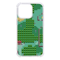 Green Retro Games Pattern Iphone 13 Pro Tpu Uv Print Case by Bakwanart