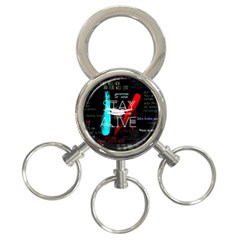 Stay Alive 3-ring Key Chain