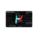 Stay Alive Magnet (Name Card) Front