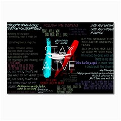 Stay Alive Postcard 4 x 6  (pkg Of 10)