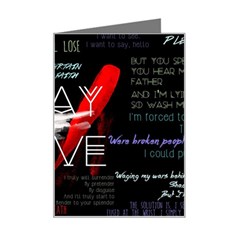 Stay Alive Mini Greeting Card by Bakwanart