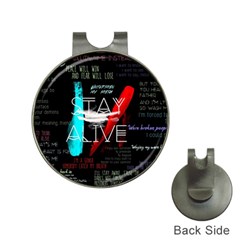 Stay Alive Hat Clips With Golf Markers by Bakwanart