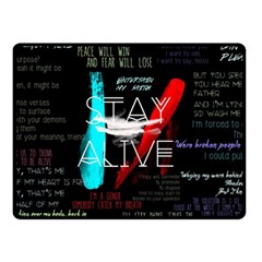 Stay Alive Fleece Blanket (small)