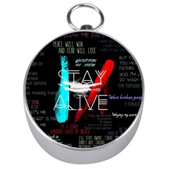 Stay Alive Silver Compasses