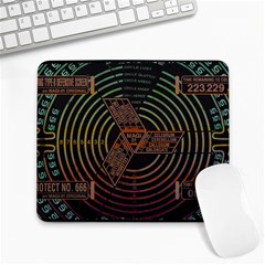 Black And Green Area Rug Neon Genesis Evangelion Computer Communication Large Mousepad by Bakwanart