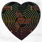 Black And Green Area Rug Neon Genesis Evangelion Computer Communication Jigsaw Puzzle (Heart) Front