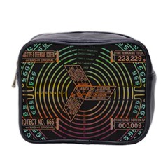 Black And Green Area Rug Neon Genesis Evangelion Computer Communication Mini Toiletries Bag (two Sides) by Bakwanart