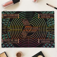 Black And Green Area Rug Neon Genesis Evangelion Computer Communication Cosmetic Bag (xxl) by Bakwanart