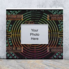 Black And Green Area Rug Neon Genesis Evangelion Computer Communication White Wall Photo Frame 5  X 7  by Bakwanart