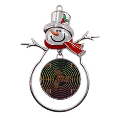 Black And Green Area Rug Neon Genesis Evangelion Computer Communication Metal Snowman Ornament by Bakwanart