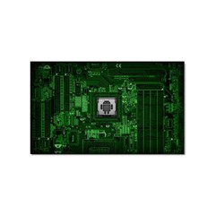 Technology Computer Chip Electronics Industry Circuit Board Sticker Rectangular (100 Pack) by Bakwanart