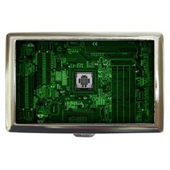 Technology Computer Chip Electronics Industry Circuit Board Cigarette Money Case by Bakwanart