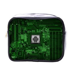 Technology Computer Chip Electronics Industry Circuit Board Mini Toiletries Bag (one Side) by Bakwanart