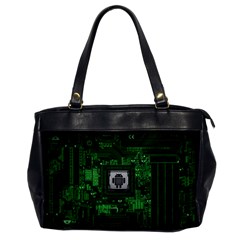 Technology Computer Chip Electronics Industry Circuit Board Oversize Office Handbag by Bakwanart