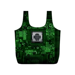 Technology Computer Chip Electronics Industry Circuit Board Full Print Recycle Bag (s) by Bakwanart