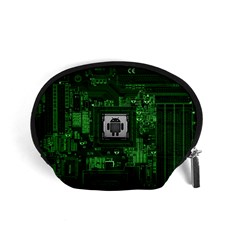 Technology Computer Chip Electronics Industry Circuit Board Accessory Pouch (small) by Bakwanart