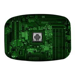 Technology Computer Chip Electronics Industry Circuit Board Mini Square Pill Box by Bakwanart