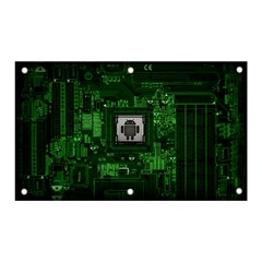 Technology Computer Chip Electronics Industry Circuit Board Banner And Sign 5  X 3 