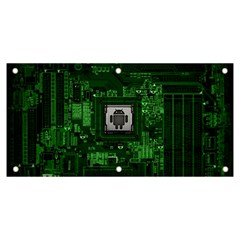 Technology Computer Chip Electronics Industry Circuit Board Banner And Sign 6  X 3  by Bakwanart